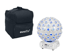 EUROLITE Set LED B-40 White Mirrorball effect inc Laser + Carry Bag DJ