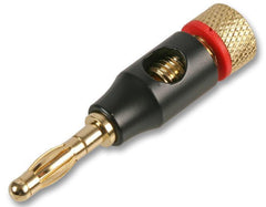 Pro Signal 4mm Plug Black / Gold Red Binding Plug Amplifier Connector for Speaker Wire
