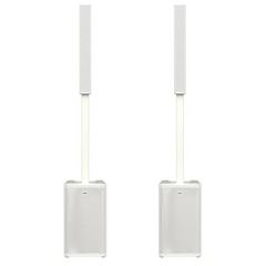 2x RCF Evox J11W Active Column Speaker White