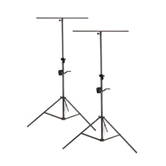 2x Soundsation LSA-300T Wind up Lighting Stand inc T-Bar Winch Tripod