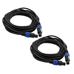 2x Roar Speaker Speakon to Speakon Cable 10M