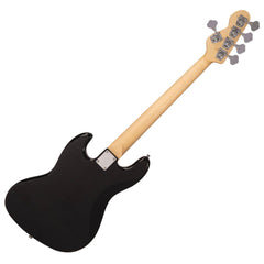 Vintage V49 5 String Coaster Series Bass Guitar - Gloss Black
