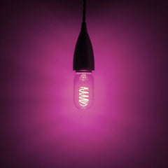 Prolite 4W LED T45 Funky Spiral Filament Lamp ES, Pink