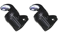 2 x IBIZA 2-IN-1SPOT LED SPOT 10W RGBW MOONFLOWER SCANNER DJ DISCO