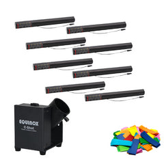 Equinox C-Shot Confetti Cannon Bundle inc 8 x Cartridge