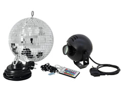 Eurolite Spiegelkugel-Set 20 cm mit LED-RGB-Spot Rc
