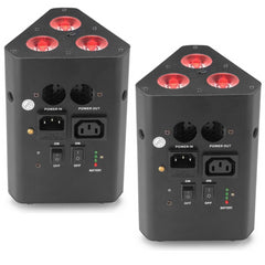 2x STAGG SLI BAT34 Battery Truss Light 3x 4W RGBW LED