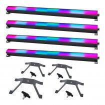 4x Equinox SpectraPix Latten inkl. Halterungen