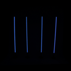 4x Intimidation ILLUMATUBE DJ LED Colour Stick Light Battery inc Remote Wifi App *B-STOCK*