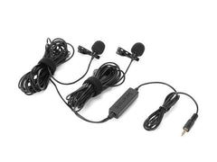 Saramonic LavMicro 2M Dual Lavalier Lapel Mic for Camera, Phone and Tablet
