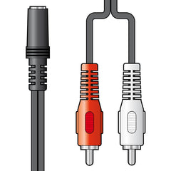 AV:Link 2 x RCA vers prises stéréo 3,5 mm câble adaptateur 0,2 m