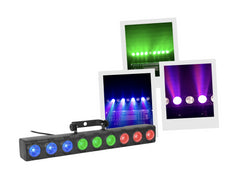 BoomTone DJ LED ColorBar 9x 3W RGB Light Bar