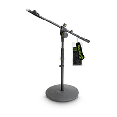 Gravity MS 2222 B Pied de micro court avec base ronde et perche télescopique