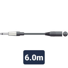 chord Classic Audio-Kabel, Mono-Klinke – XLR-Stecker, 6,0 m
