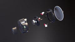 Fonestar SKY-6T-DOME 6" 20W RMS 100 V Line Transformer and 8Ω Ceiling Loudspeaker with Dome