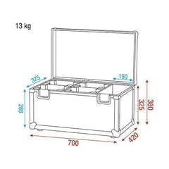 Dap Flightcase for 4 x Kanjo 60 Spot/Wash Moving Heads