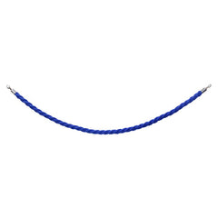 eLumen8 Chrom-Absperrseil, blau gedreht