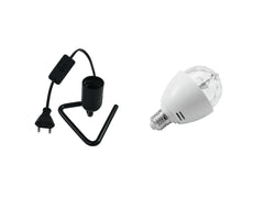 EUROLITE Set LED BC-1 RGB + Dreiecksockel schwarz