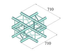 Alutruss Quadlock 6082C-41 Pièce transversale à 4 voies