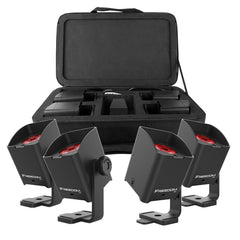 Chauvet DJ Freedom H1 4 Set Wireless Spot Wash Lights Hex Colour LED IRC Remote *B-Stock