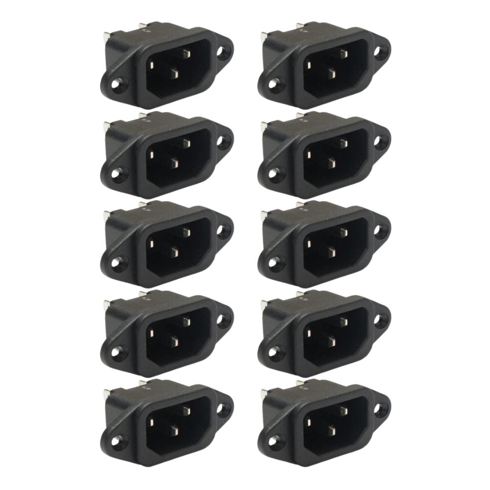 10x Penn Elcom IEC CHASSIS Plug Inlet 10A – Simply Sound and Lighting