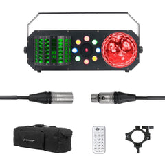 ADJ Boom Box FX1 Derby Strobe Laser w/ Bag, Clamp, Remote and Lead