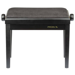Proel Adjustable Piano Bench with Velvet Seat Black