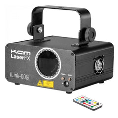 Kam iLink 60G grüner Laser-Lichteffekt 40 mW inkl. IR-Fernbedienung