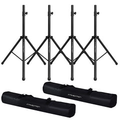 2x Intimidator Speaker Stand Pair PA System Tripod inc Carry Bag