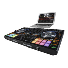 Reloop Mixon 4 Contrôleur DJ avec Flightcase Étui de transport DJ Disco Bundle