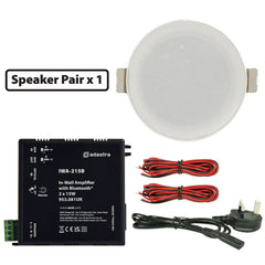 Adastra 2 x 3" mini haut-parleurs de plafond et amplificateur Bluetooth mural IWA215B