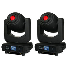 2x Equinox Fusion 150 Spot Moving Head Spotlight 150w