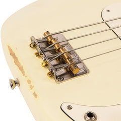 Vintage V4 Bass Icon - Distressed Vintage White