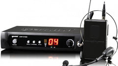 Gemini UHF-4100HL Casque UHF Microphone radio multicanal Zumba PA