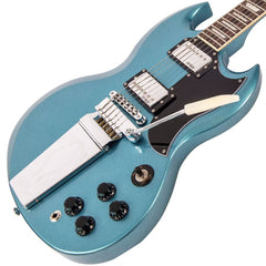 Vintage Vs6 Guitar W/vibrola Tailpiece - Gun Hill Blue