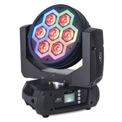 2x AFX Moving Head Club Kaledo 7 x 12W LED Kaleidoscope Effect inc Flightcase