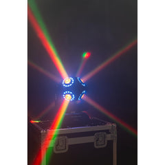 2x Ibiza Saturne DMX Moving Head Revolving Disco Ball Light Effect