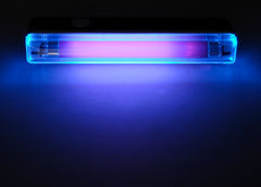 QTX Lamp with built in black light projector - black