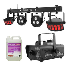 Chauvet DJ Disco Pro Bundle Party Lighting Smoke Machine Effect LED Light