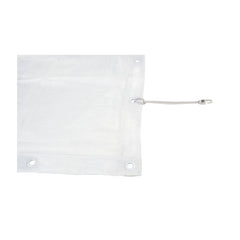Showgear Tissu carré 440 x cm blanc Dekomolton 160 g/m2 76 cordons de serrage