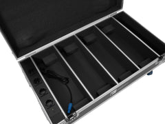 Roadinger Flightcase 4X Akku Bar-6 Qcl mit Ladefunktion