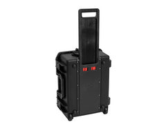 Roadinger Plastic Flightcase for 8× AKKU Flat Light with Trolley