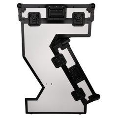 Showgear Portable Z-Style Table Hybrid Flight Case & Workstation White DJ