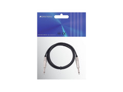 Omnitronic Mono Jack to Mono Jack 3M 1/4" 6.35mm Cable Lead