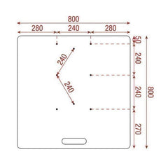 Wentex Universal-Grundplatte 80 cm 