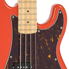 Vintage V4 Bass- Maple Fb - Firenza Red