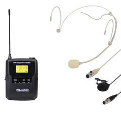 W Audio DQM 600BP Add on Beltpack Kit System Headband Headset Lapel Mic CH38