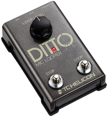 TC Helicon DITTO MIC Looper Two-Button Looper Pedal for Vocals and Acoustic