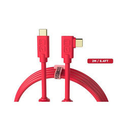 DJ Tech Tools Chroma Cable USB (C-C) Angled 2m Red