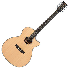 Vintage Stage Series Grand Cutaway Electro Guitar - Natural